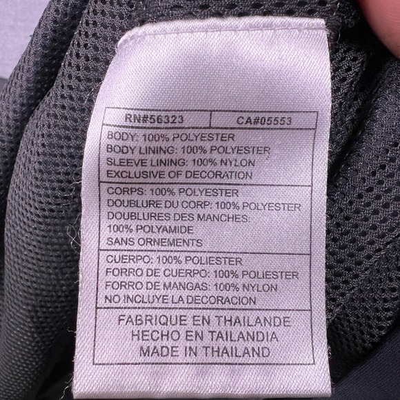 VTG Nike Y2K Sportswear Windbreaker Jacket Gray Full Zip Mens XL Lightweight - Picture 9 of 11